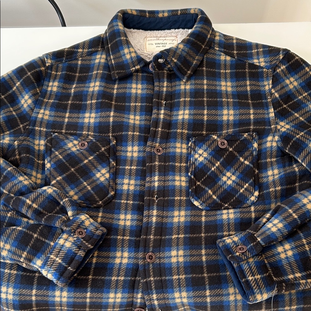 NWOT Weatherproof fleece shirt jacket
